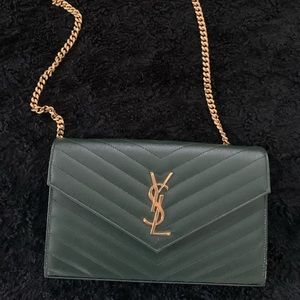 ysl wallet w/ chain